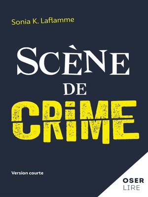 cover image of Scène de crime